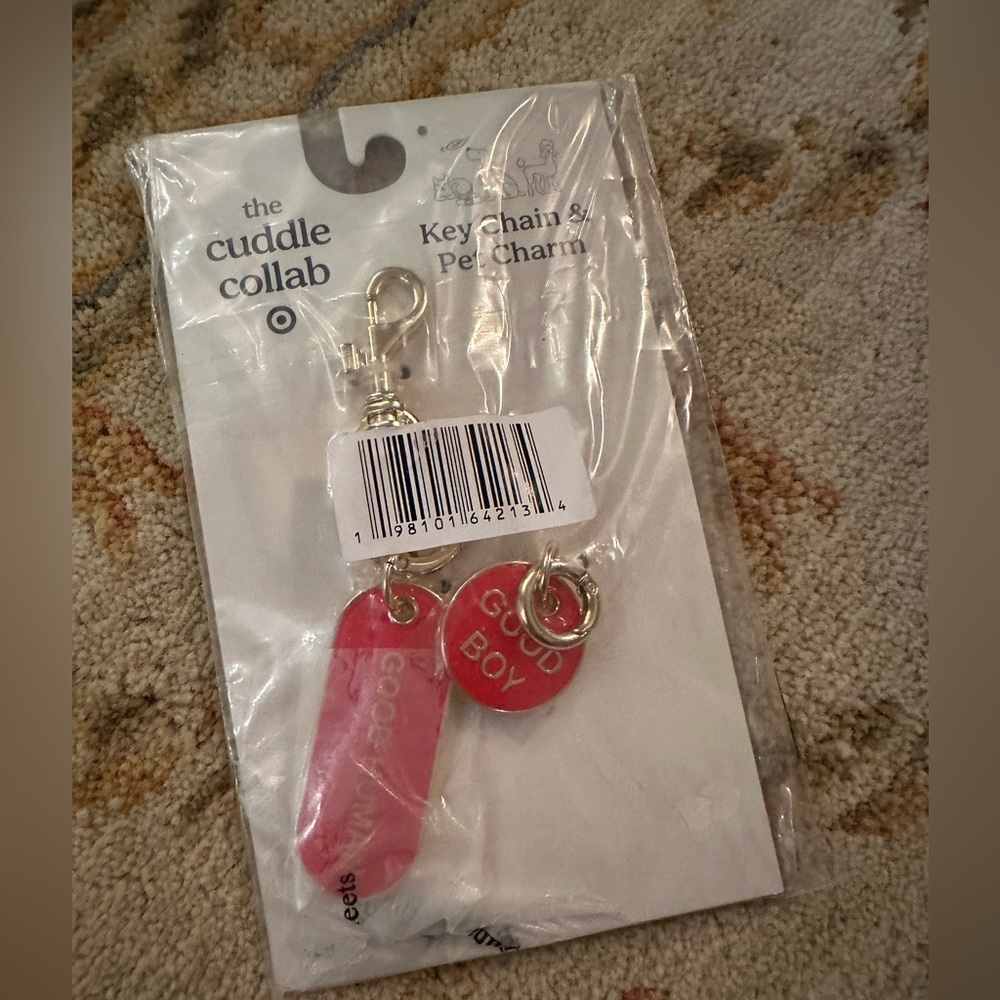 Target cuddle collab good dog good human keychain collar matching set